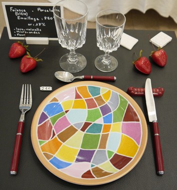 Assiette arlequin