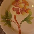 Assiette plate une fleur