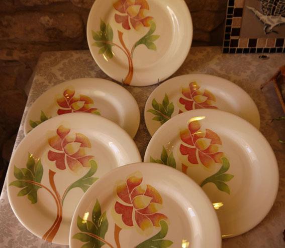Assiettes une fleur
