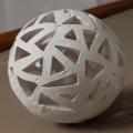 Boule porcelaine papier 2